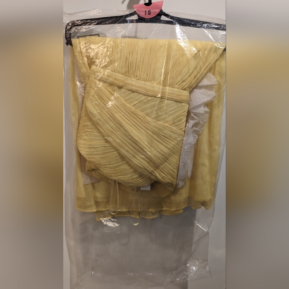 J. Crew Strapless Yellow Dress
